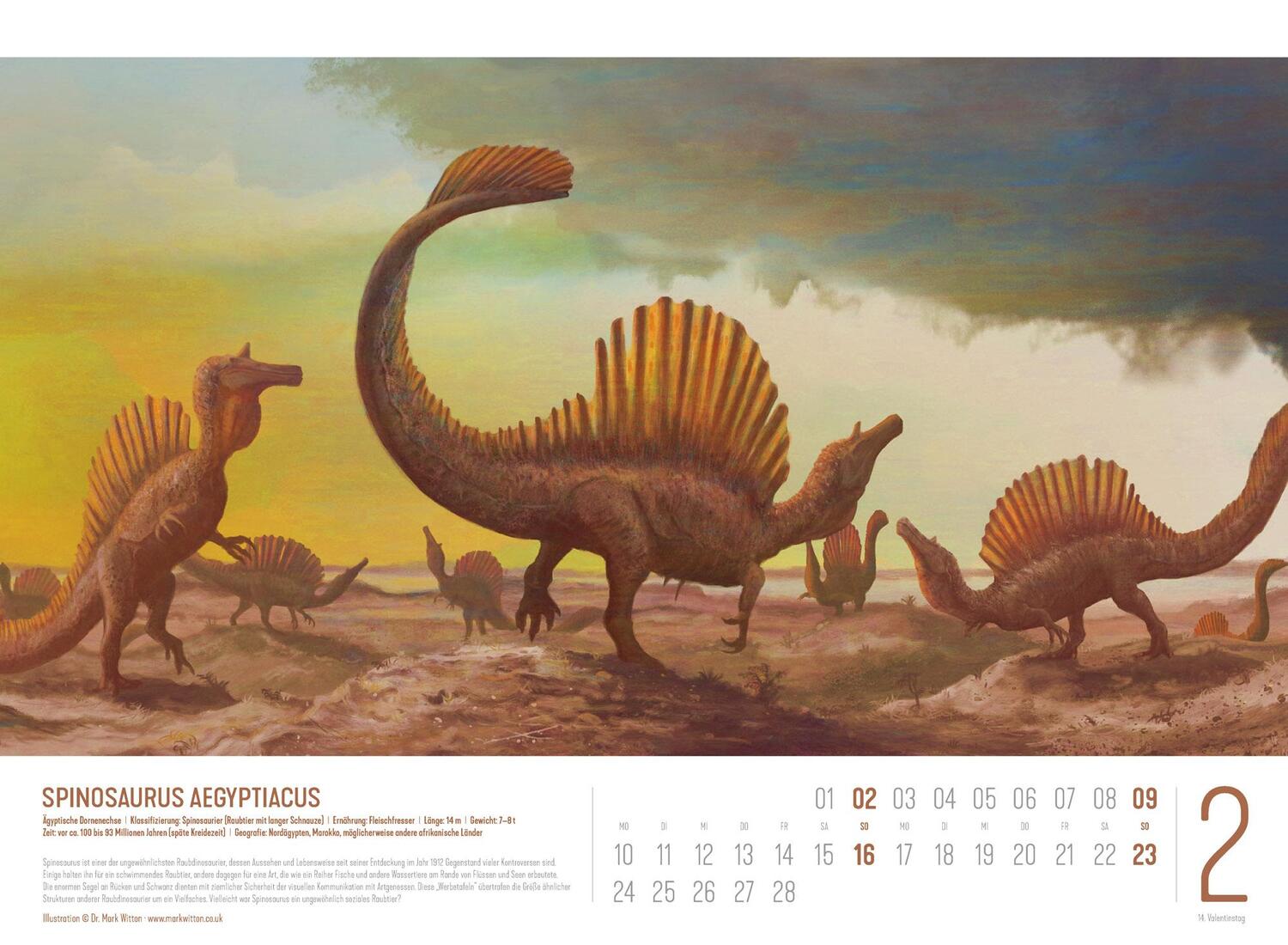 Bild: 9783838435237 | Dinosaurier Kalender 2025 | Mark Witton (u. a.) | Kalender | 14 S.