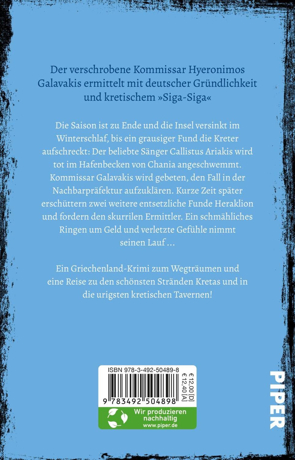 Rückseite: 9783492504898 | Gefährliches Kreta | Nikola Vertidi | Taschenbuch | 544 S. | Deutsch