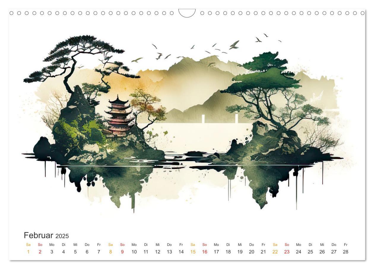 Bild: 9783457243800 | Japan - Aquarell Kunst und Tradition (Wandkalender 2025 DIN A3...