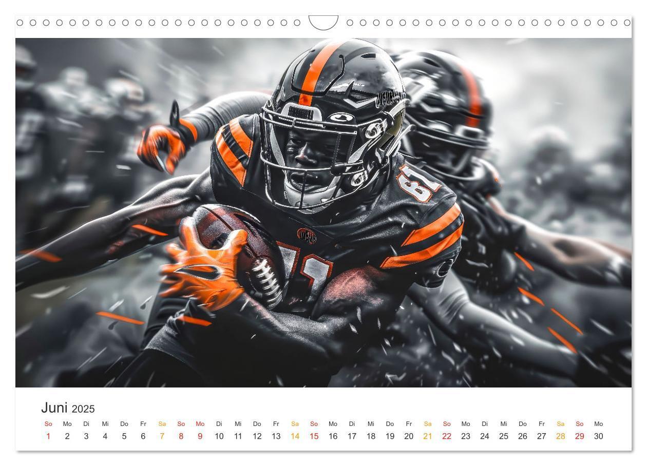 Bild: 9783383806551 | American Football - coole Momente (Wandkalender 2025 DIN A3 quer),...