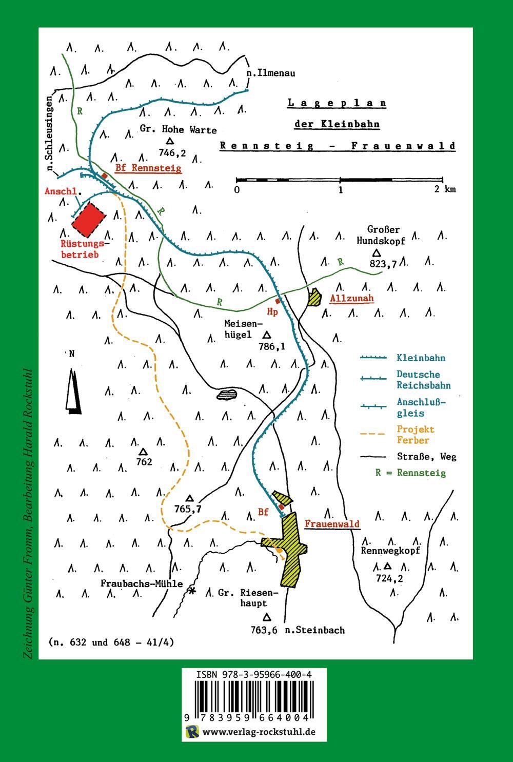 Rückseite: 9783959664004 | Die Geschichte der Kleinbahn Rennsteig-Frauenwald 1913-1965 | Buch