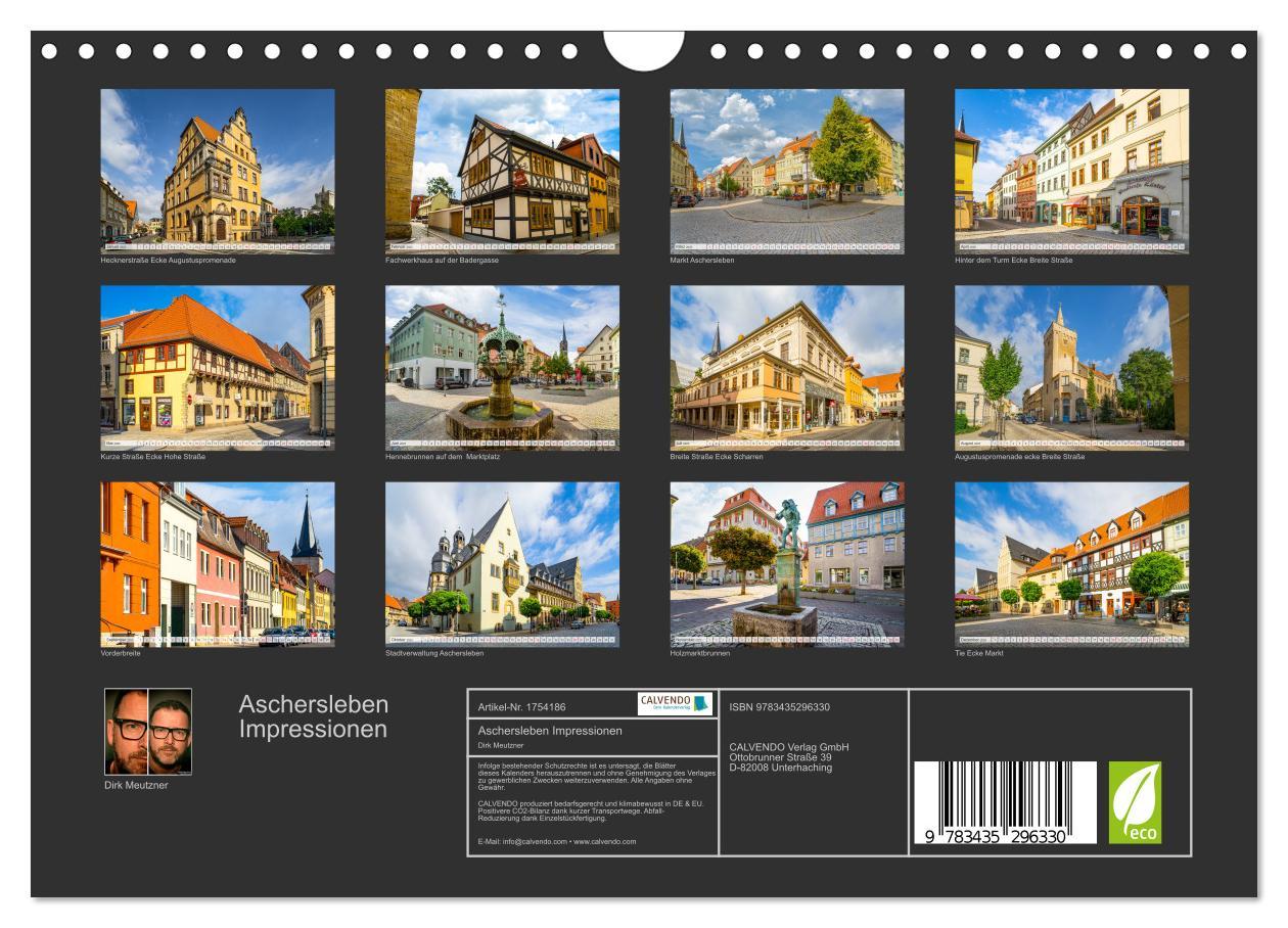 Bild: 9783435296330 | Aschersleben Impressionen (Wandkalender 2025 DIN A4 quer), CALVENDO...