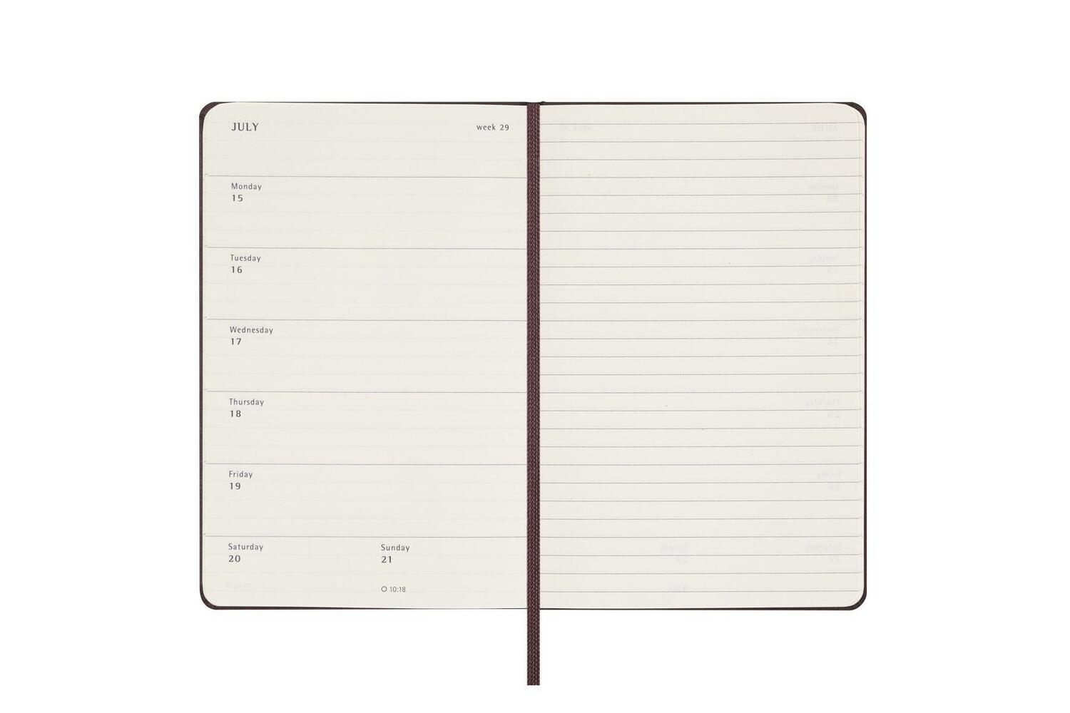 Bild: 8056598857115 | Moleskine 12 Monate Wochen Notizkalender 2024, Pocket/A6, 1 Wo = 1...