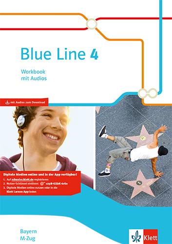 Cover: 9783125483644 | Blue Line 4 M-Zug. Workbook mit Audios Klasse 8. Ausgabe Bayern | Hamm