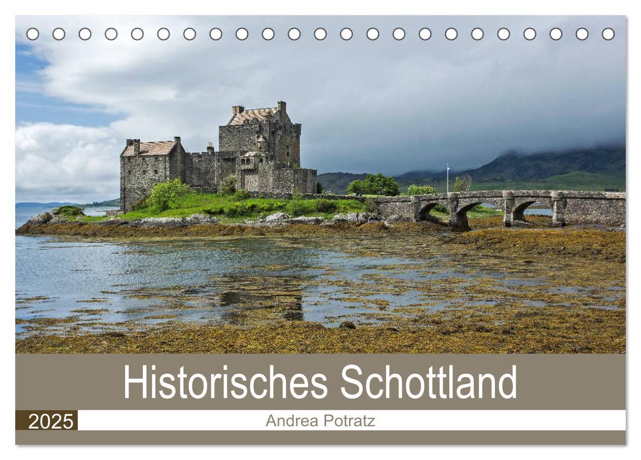 Cover: 9783435700196 | Historisches Schottland (Tischkalender 2025 DIN A5 quer), CALVENDO...