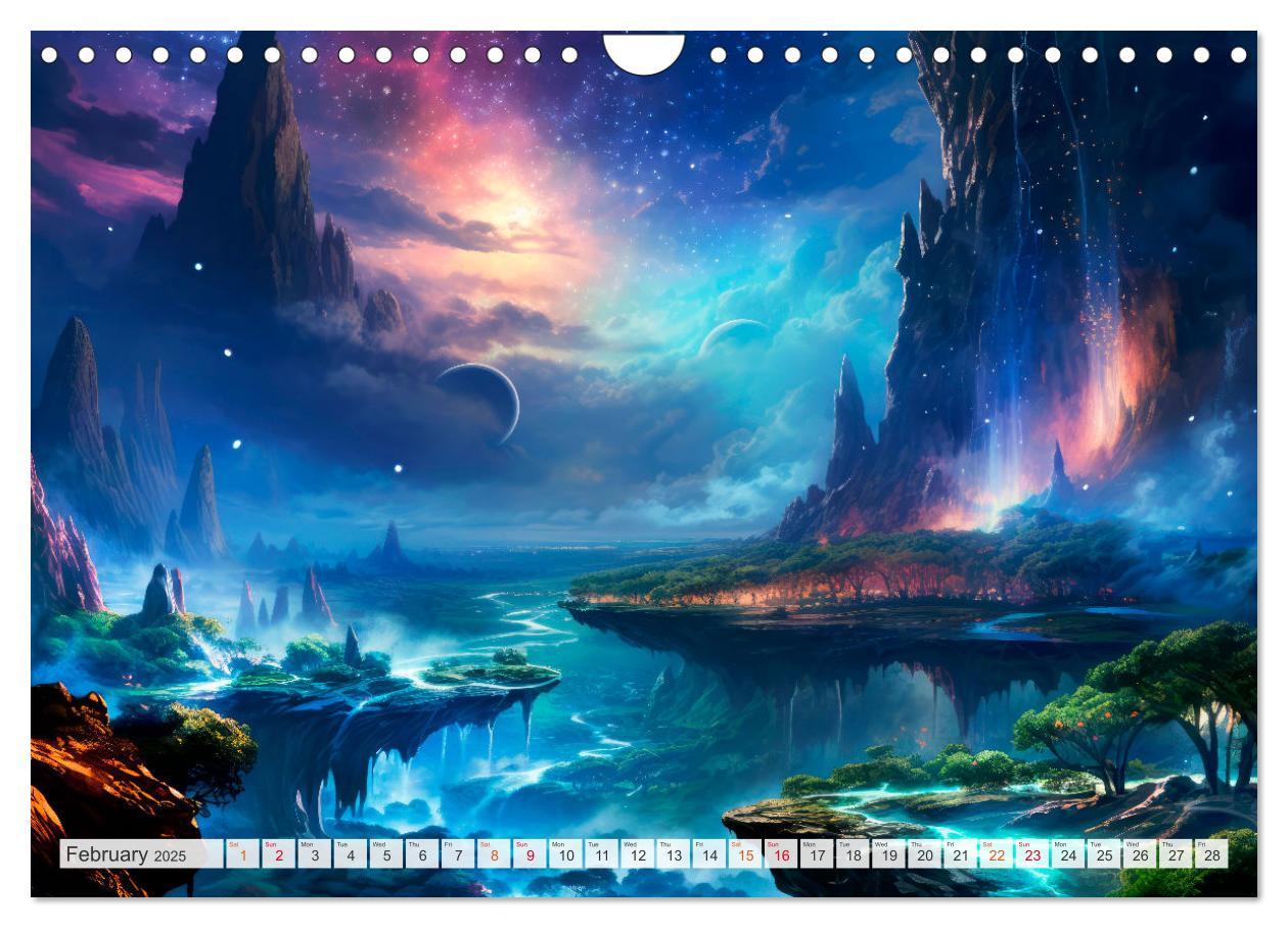 Bild: 9781325999927 | SCIENCE FICTION Life on distant planets (Wall Calendar 2025 DIN A4...