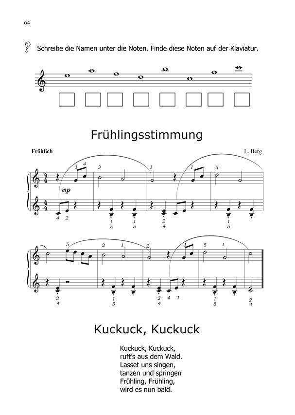 Bild: 9783000436581 | Klavierschule für Kinder, Band 1 | Linda Berg | Broschüre | Deutsch