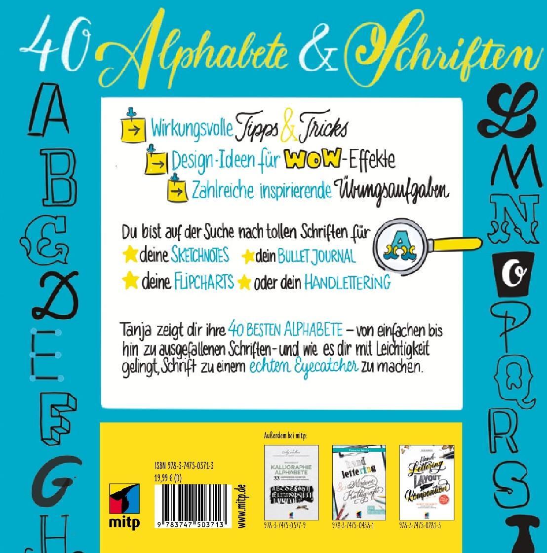 Rückseite: 9783747503713 | Die 40 besten Alphabete für Sketchnotes, Flipcharts &amp; mehr | Wehr