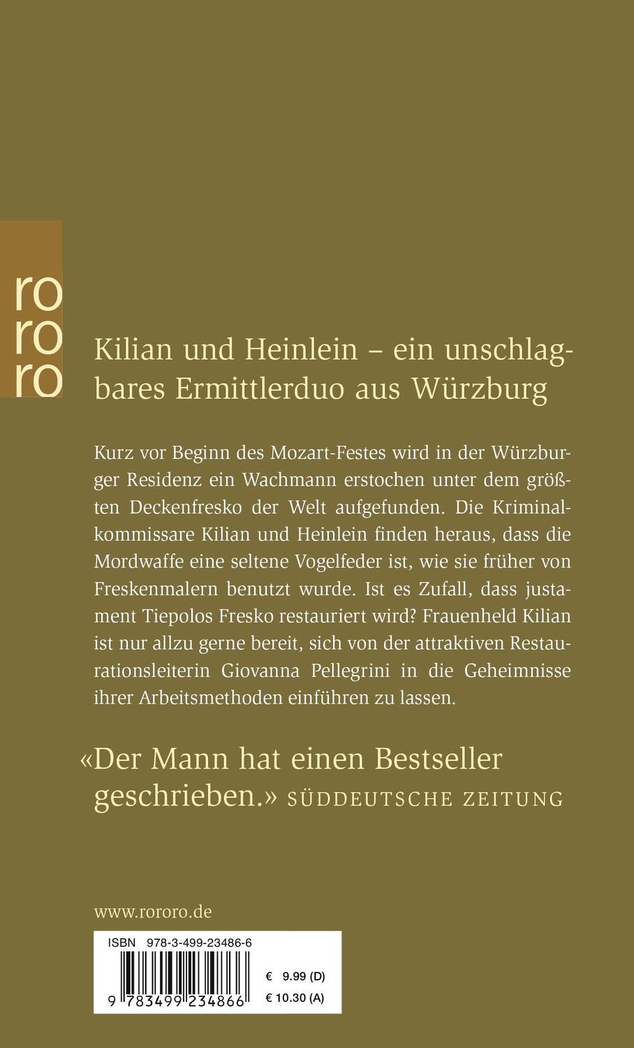 Rückseite: 9783499234866 | Tiepolos Fehler | Kommissar Kilian ermittelt | Roman Rausch | Buch