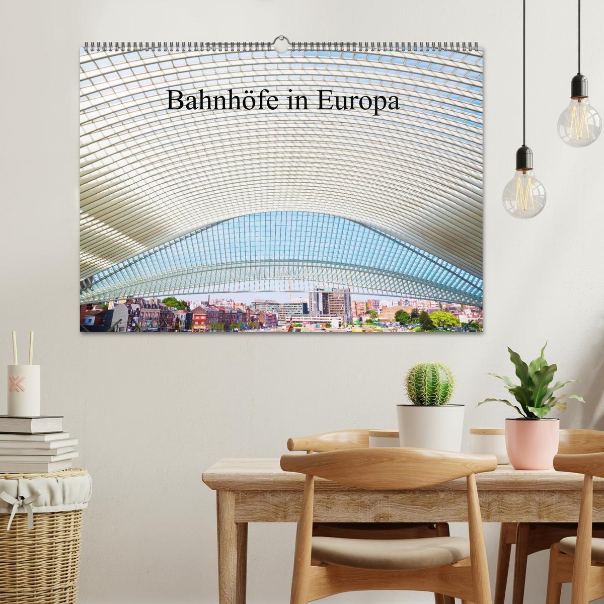 Bild: 9783435363889 | Bahnhöfe in Europa (Wandkalender 2025 DIN A2 quer), CALVENDO...