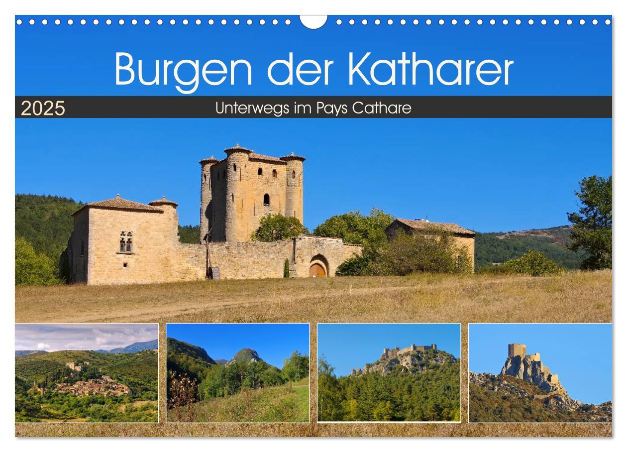 Cover: 9783435414079 | Burgen der Katharer - Unterwegs im Pays Cathare (Wandkalender 2025...