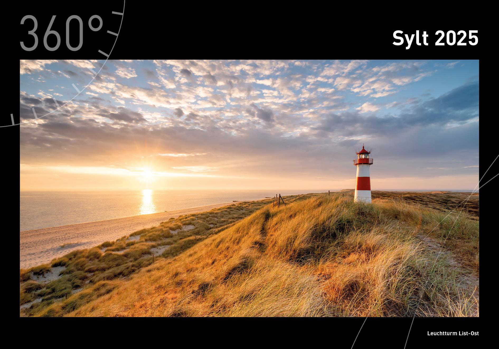 Cover: 9783968555331 | 360° Sylt Premiumkalender 2025 | Jan Becke | Kalender | 13 S. | 2025