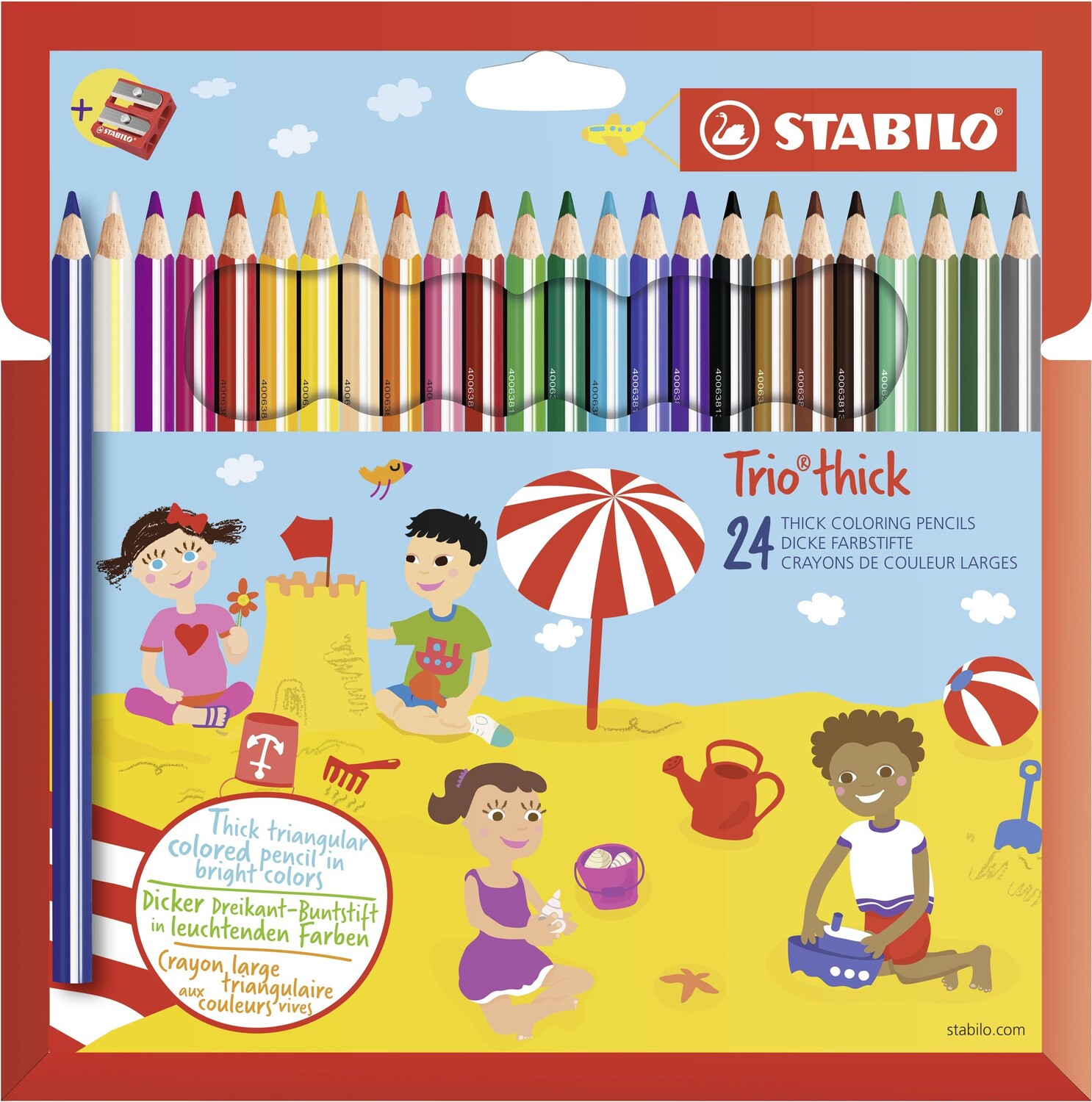 Cover: 4006381484015 | STABILO Buntstifte Trio dick 24er Set mit Spitzer | STABILO Trio