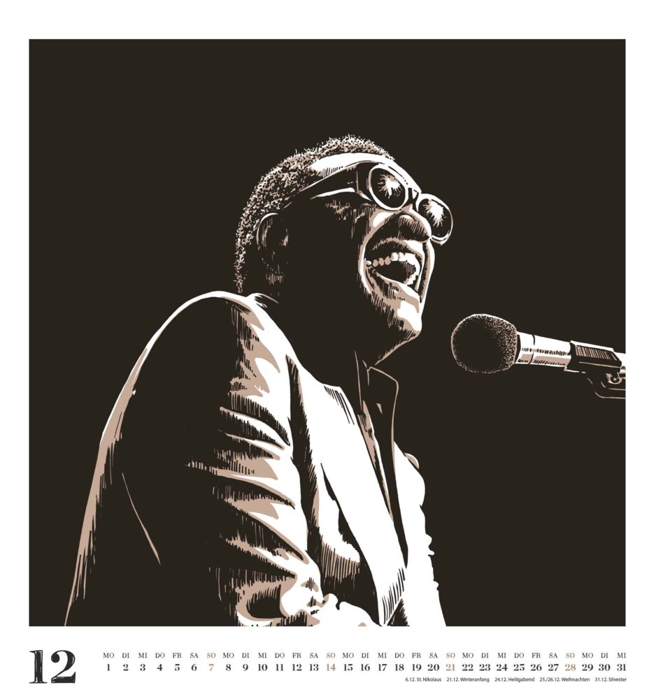 Bild: 4250809654096 | DUMONT - Jazz 2025 Wandkalender, 45x48cm, Kunstkalender mit...