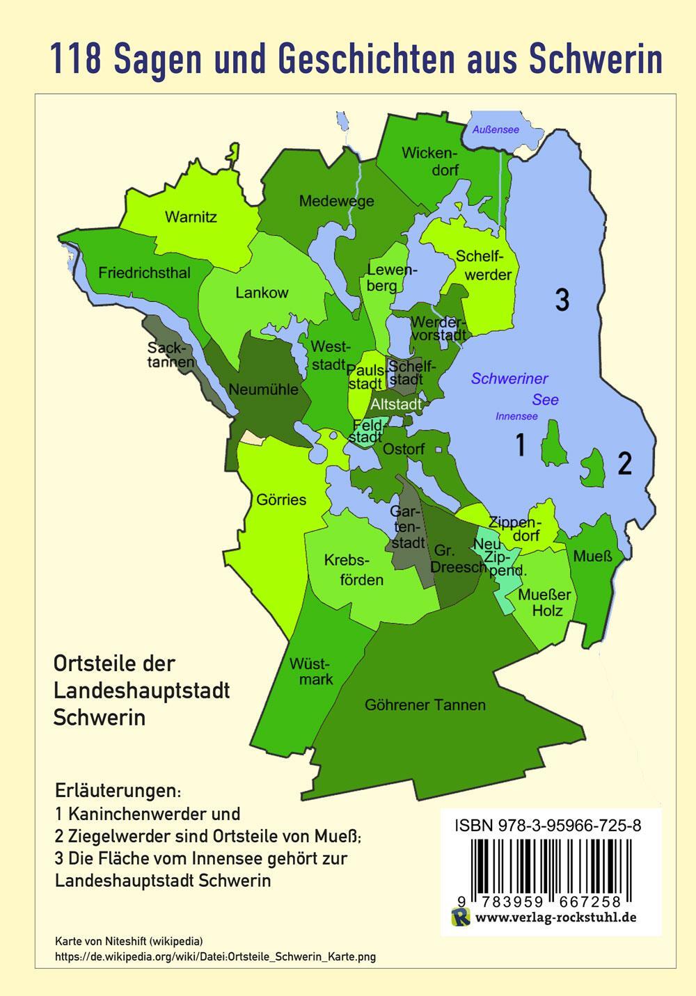 Rückseite: 9783959667258 | Sagen und Geschichten der Residenzstadt SCHWERIN | Frank Löser (u. a.)