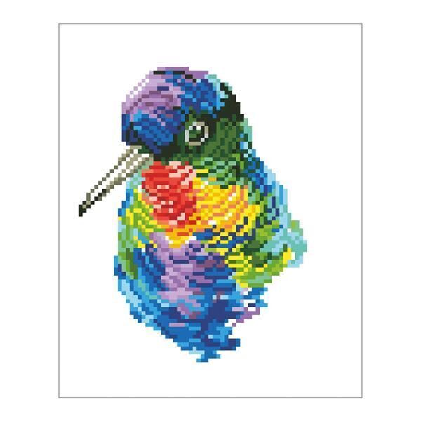 Bild: 4895225912360 | Diamond Dotz Regenbogen Vogel | Stück | Deutsch | Diamond Dotz