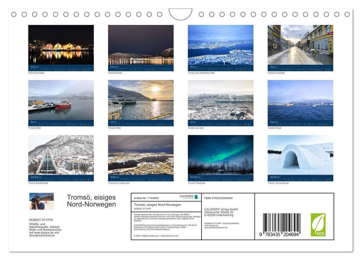 Bild: 9783435204694 | Tromsö, eisiges Nord-Norwegen (Wandkalender 2025 DIN A4 quer),...