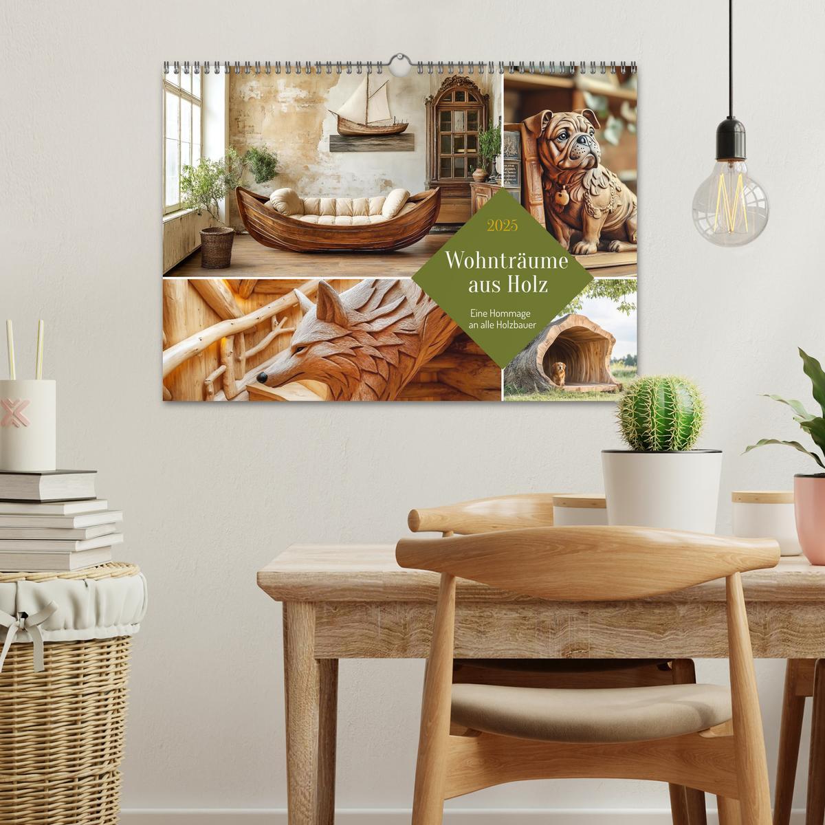 Bild: 9783457188880 | Wohnträume aus Holz (Wandkalender 2025 DIN A3 quer), CALVENDO...