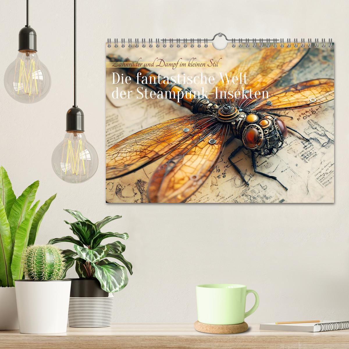 Bild: 9783457185742 | Die fantastische Welt der Steampunk-Insekten (Wandkalender 2025 DIN...