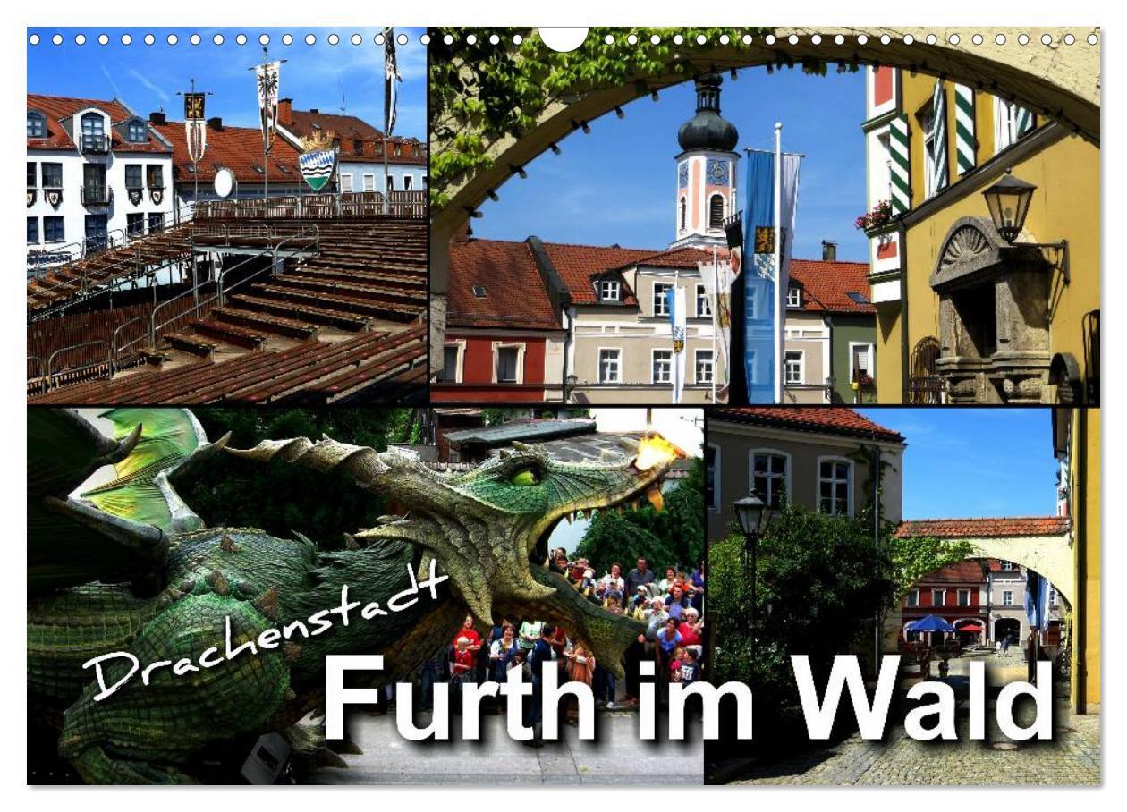 Cover: 9783435574148 | Drachenstadt Furth im Wald (Wandkalender 2025 DIN A3 quer),...