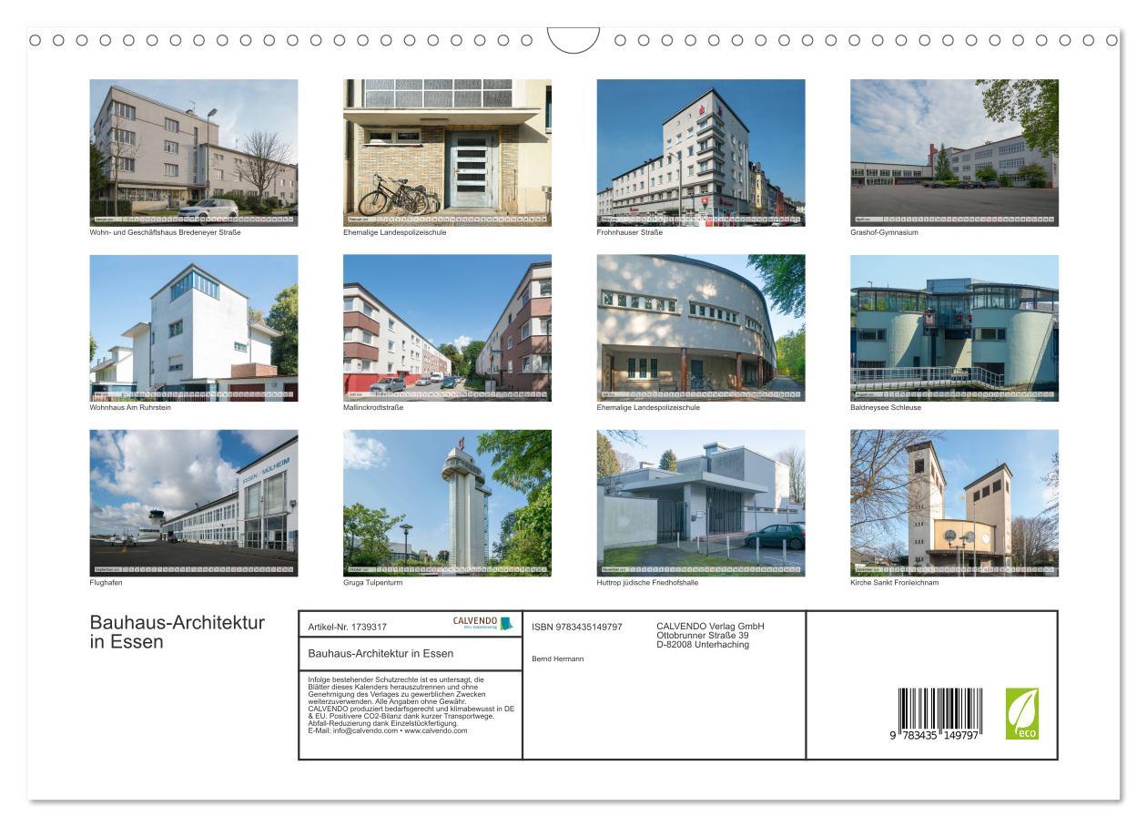 Bild: 9783435149797 | Bauhaus-Architektur in Essen (Wandkalender 2025 DIN A3 quer),...