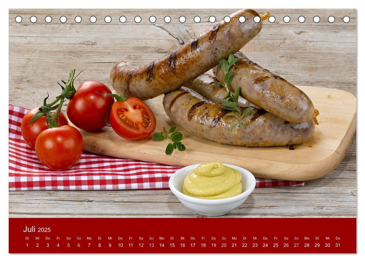 Bild: 9783457237007 | Schinken und Wurst (Tischkalender 2025 DIN A5 quer), CALVENDO...