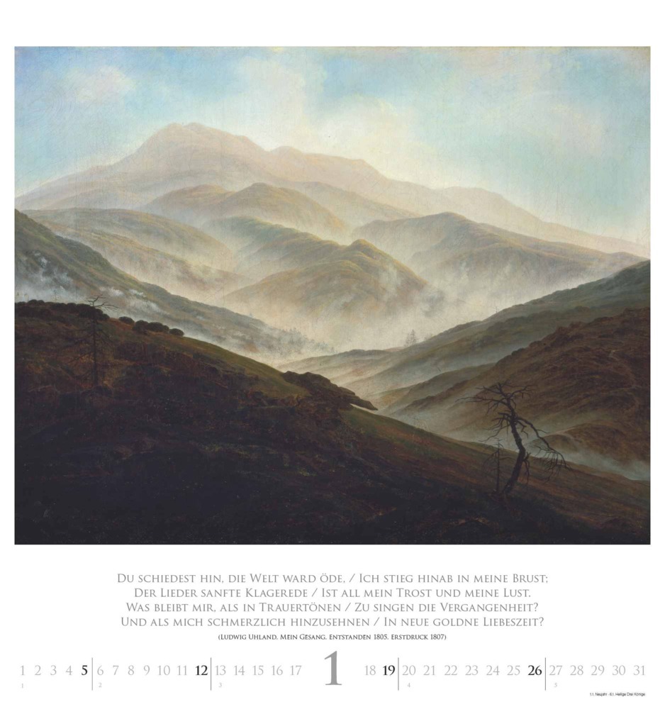 Bild: 4250809653211 | DUMONT - Caspar David Friedrich 2025 Wandkalender, 45x48cm,...