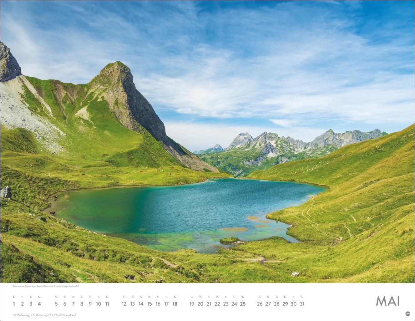 Bild: 9783756405060 | Faszination Alpen Posterkalender 2025 | Heye | Kalender | 14 S. | 2025