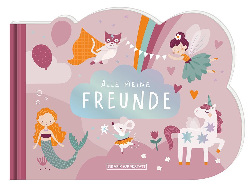 Cover: 9783986362089 | Freunde-Buch für Kinder | Rosa | GRAFIK WERKSTATT Das Original | Buch