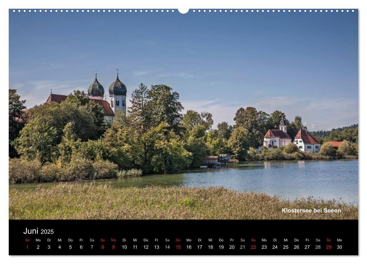 Bild: 9783435719396 | Oberbayerische Seen (Wandkalender 2025 DIN A2 quer), CALVENDO...