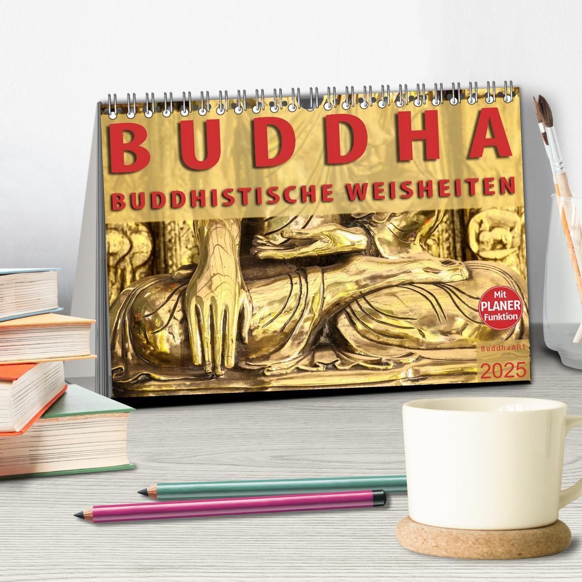 Bild: 9783435550104 | BUDDHA Buddhistische Weisheiten (Tischkalender 2025 DIN A5 quer),...