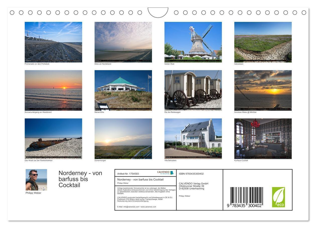 Bild: 9783435300402 | Norderney - von barfuss bis Cocktail (Wandkalender 2025 DIN A4...