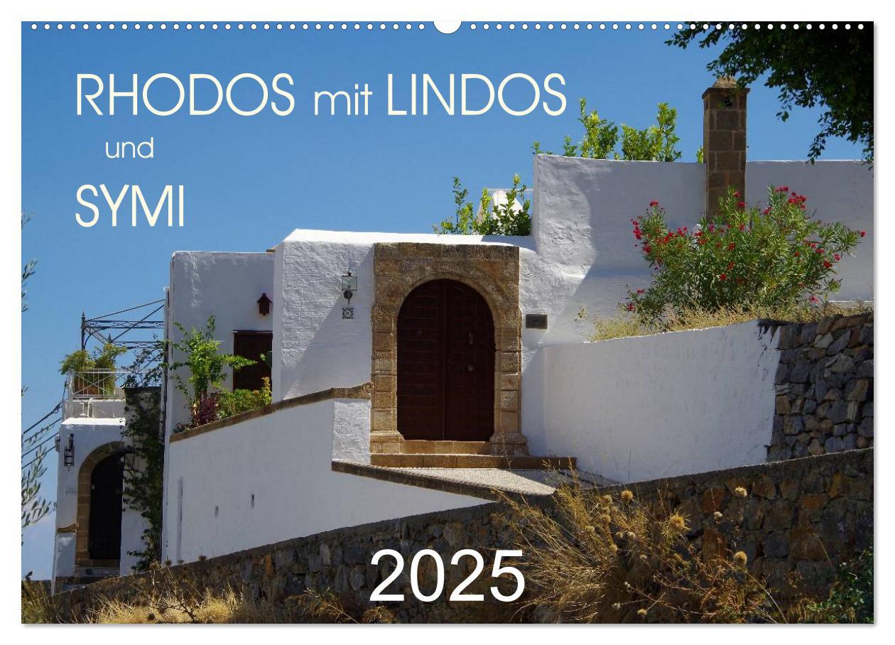 Cover: 9783435668144 | Rhodos mit Lindos und Symi (Wandkalender 2025 DIN A2 quer),...