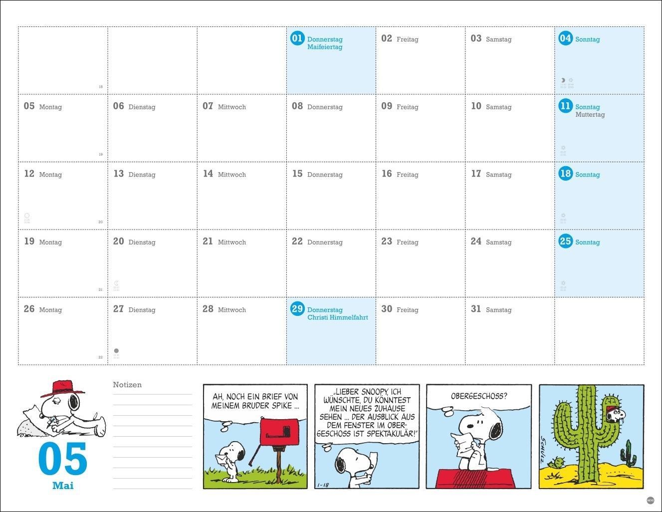 Bild: 9783756405244 | Peanuts Monatsplaner 2025 | Heye | Kalender | Spiralbindung | 15 S.