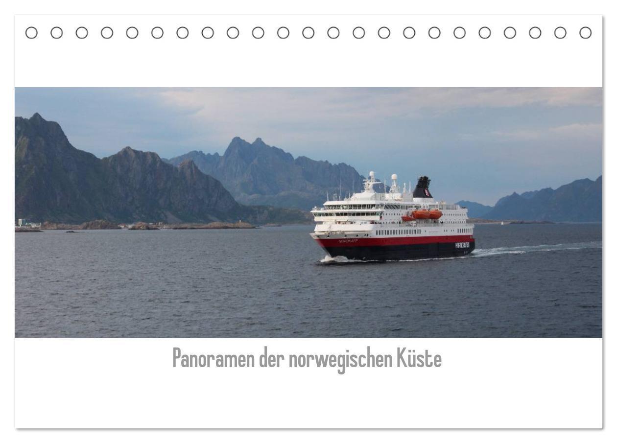 Cover: 9783435710799 | Panoramen der norwegischen Küste (Tischkalender 2025 DIN A5 quer),...