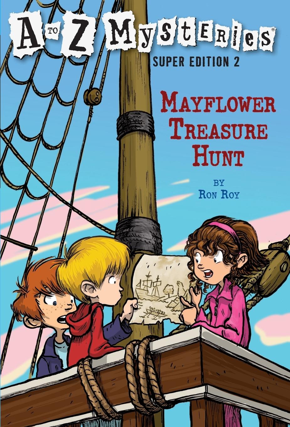 Cover: 9780375839375 | A to Z Mysteries Super Edition 2 | Mayflower Treasure Hunt | Ron Roy