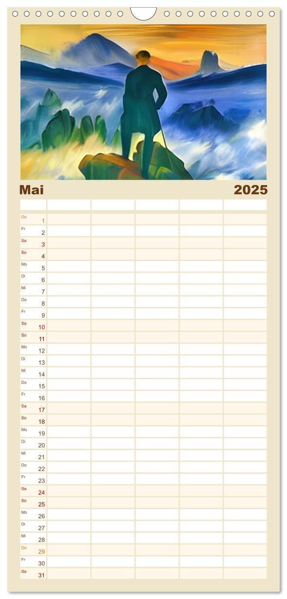 Bild: 9783457091739 | Familienplaner 2025 - Malertausch mit 5 Spalten (Wandkalender, 21 x...