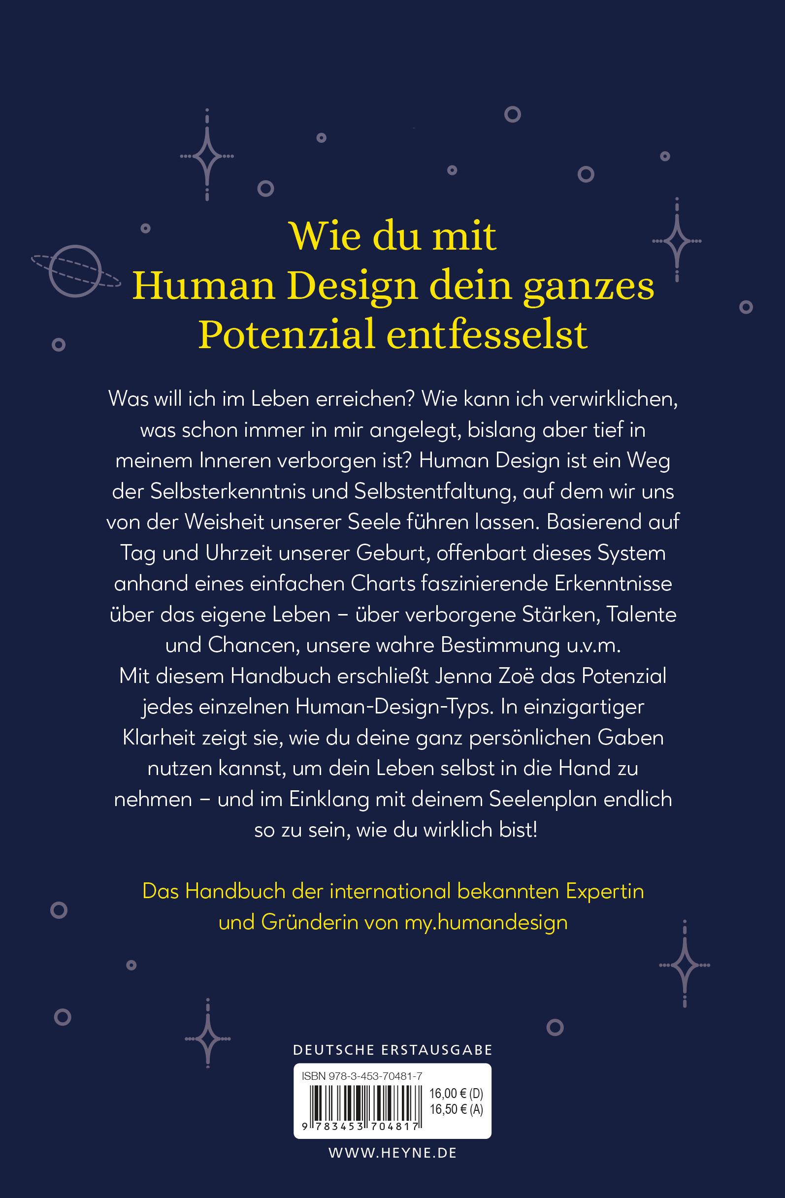 Bild: 9783453704817 | Human Design - Lebe deine wahre Bestimmung | Jenna Zoe | Taschenbuch