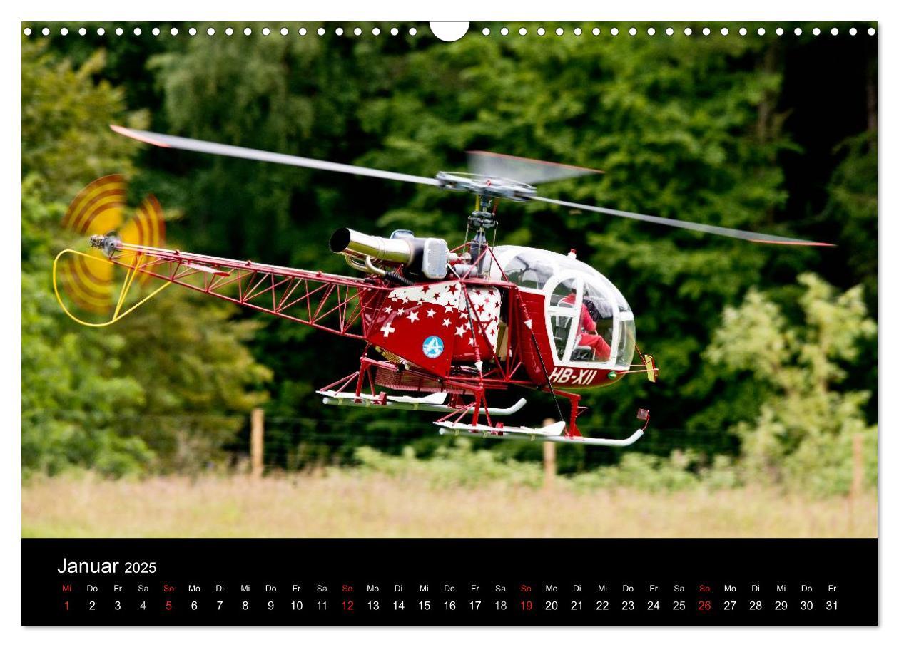 Bild: 9783435702916 | Modellhelis (Wandkalender 2025 DIN A3 quer), CALVENDO Monatskalender