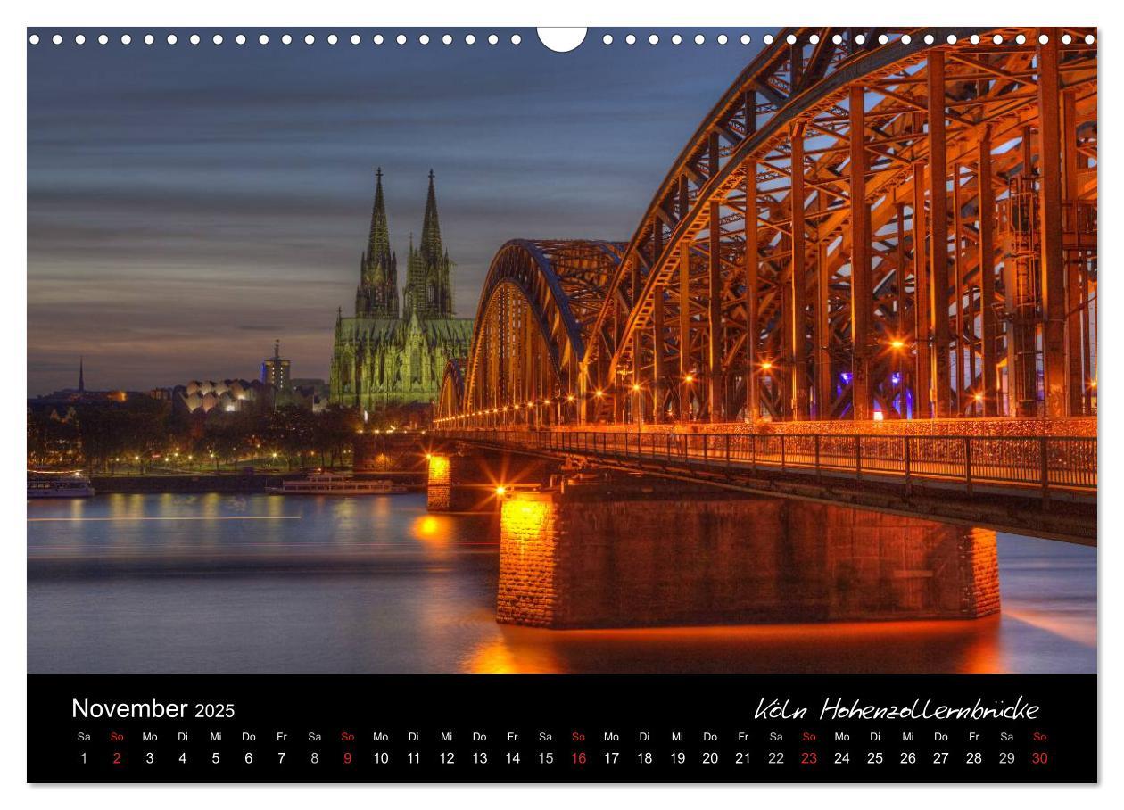 Bild: 9783435730056 | Europäische Städte bei Nacht (Wandkalender 2025 DIN A3 quer),...