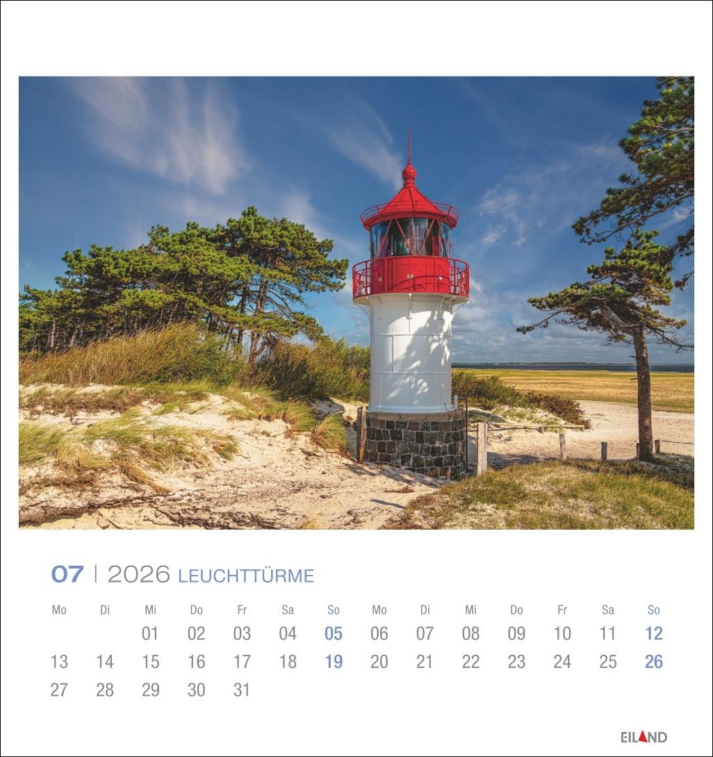 Bild: 9783964023766 | Leuchttürme Postkartenkalender 2026 - An der Nord- und Ostseeküste