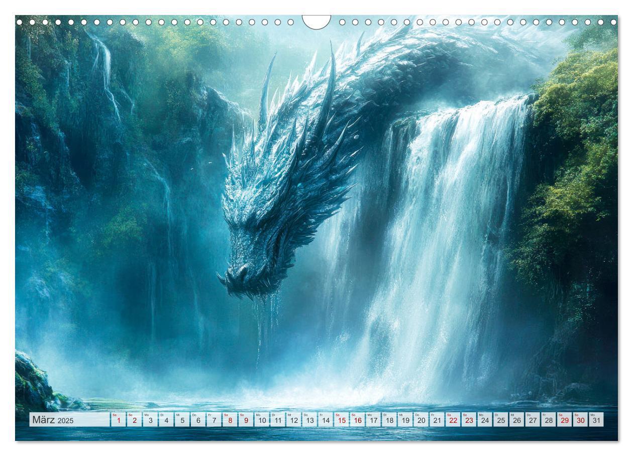 Bild: 9783457181461 | MÄCHTIGE DRACHEN Mystische Wesen (Wandkalender 2025 DIN A3 quer),...