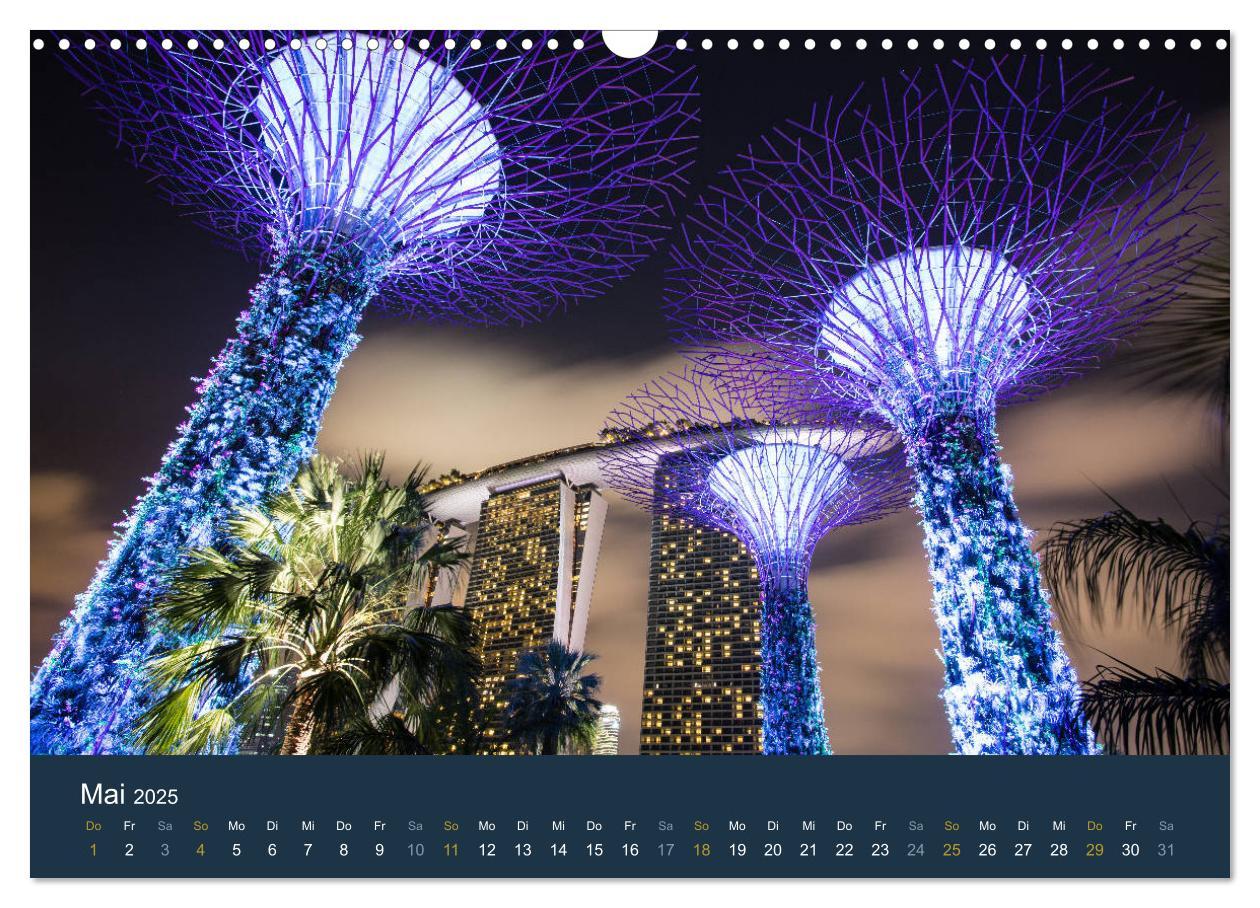 Bild: 9783435445851 | Singapur bei Nacht und Tag (Wandkalender 2025 DIN A3 quer),...