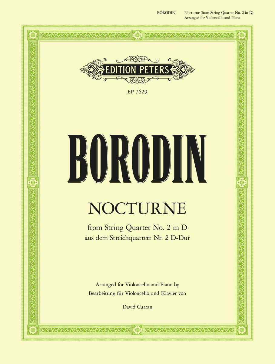 Cover: 9790577084220 | Nocturne from String Quartet No. 2 in D (Arranged for Cello and Piano)