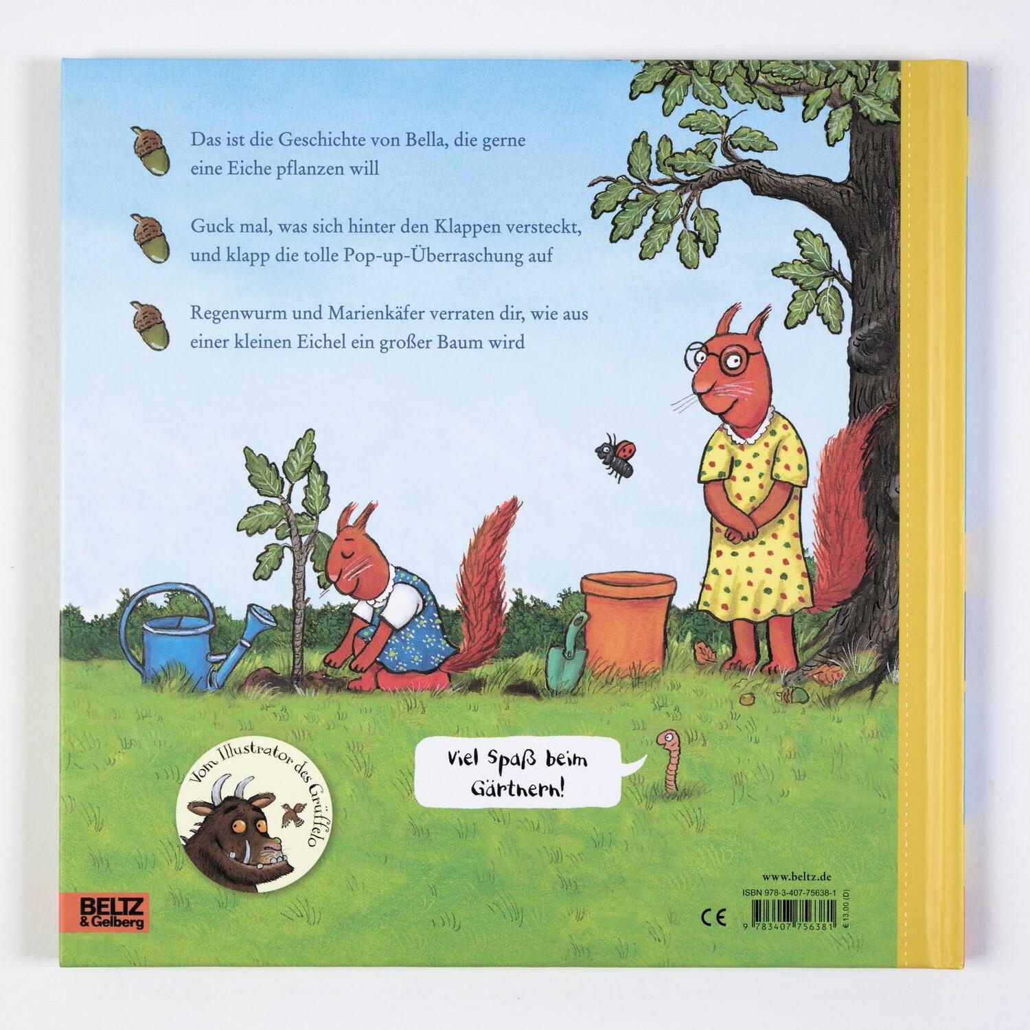 Rückseite: 9783407756381 | Bella pflanzt einen Baum | Axel Scheffler (u. a.) | Buch | 16 S.