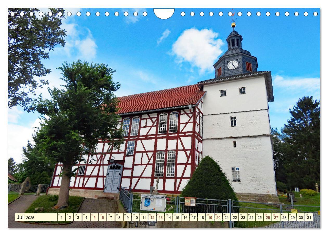 Bild: 9783435032617 | Fachwerkhäuser - Kirchen in Thüringen (Wandkalender 2025 DIN A4...