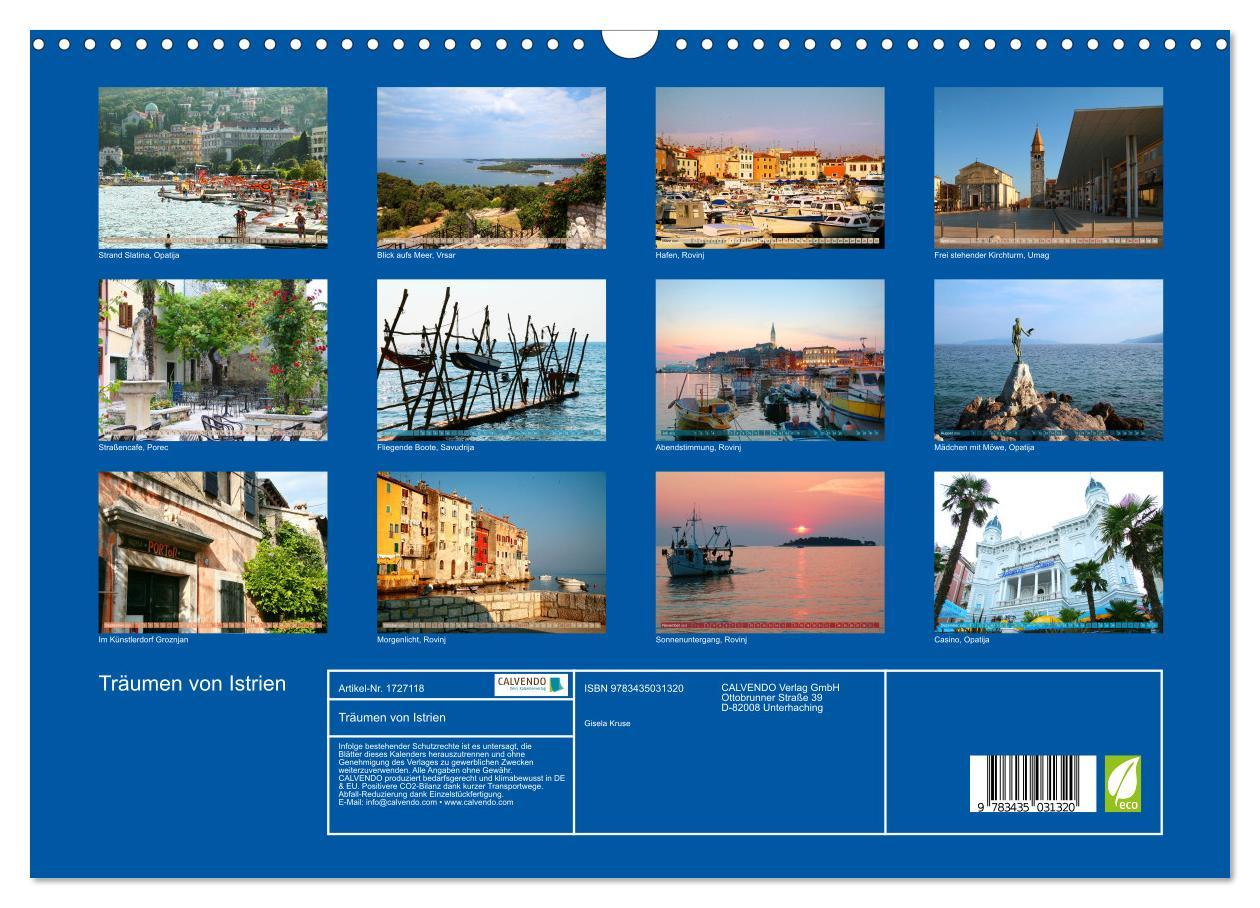 Bild: 9783435031320 | Träumen von Istrien (Wandkalender 2025 DIN A3 quer), CALVENDO...