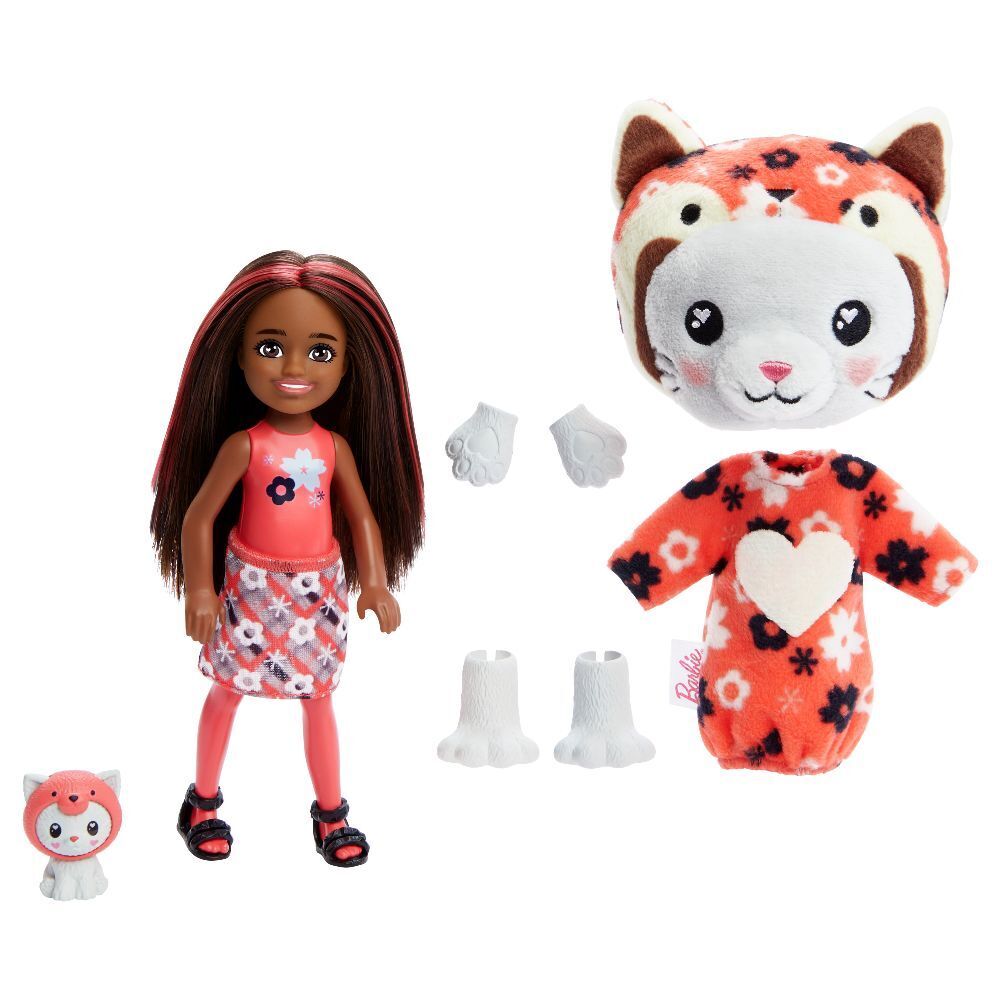 Bild: 194735178599 | Barbie Cutie Reveal Chelsea Costume Cuties Series - Kitty Red Panda