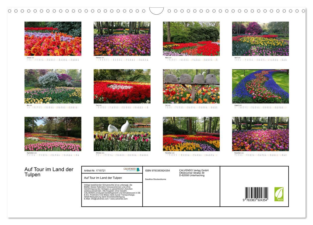 Bild: 9783383924354 | Auf Tour im Land der Tulpen (Wandkalender 2025 DIN A3 quer),...