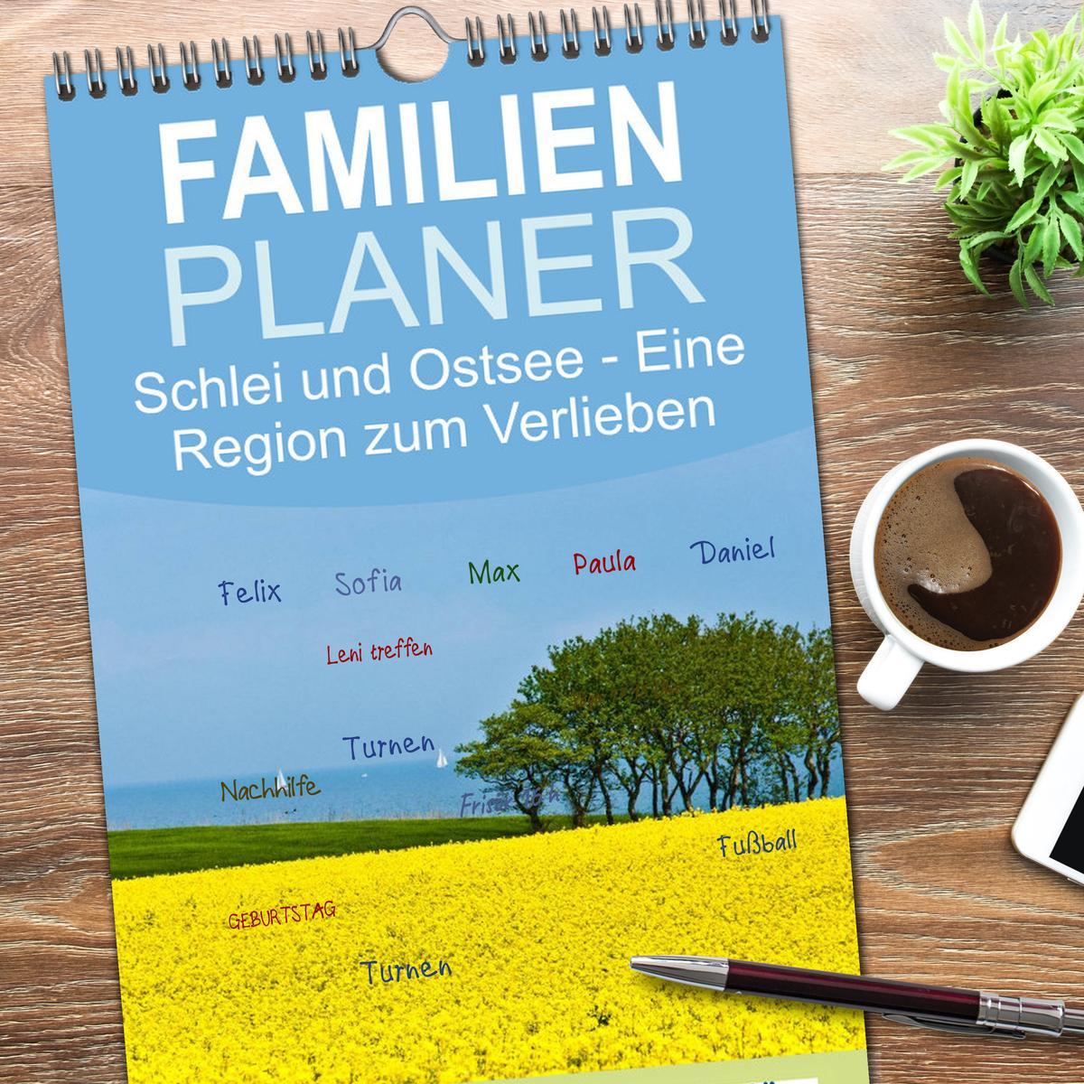 Bild: 9783457109939 | Familienplaner 2025 - Schlei und Ostsee - Eine Region zum Verlieben...